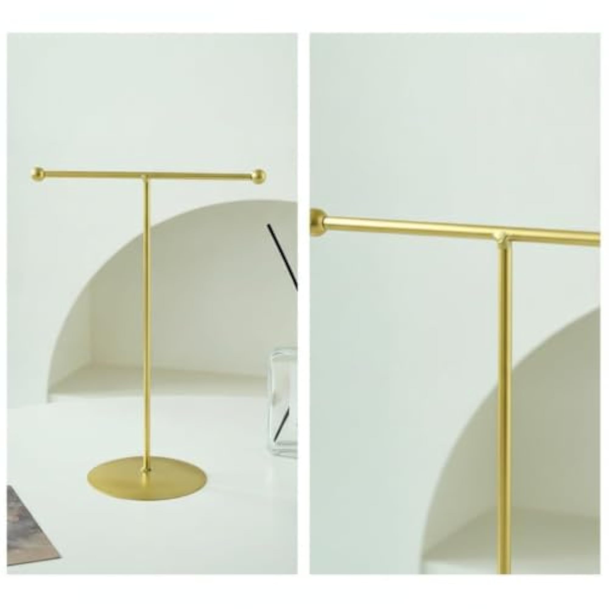 Tabletop T-Shaped Jewelry Stand for Necklace Display