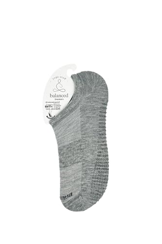 Non-Slip Grip Athletic Low Cut Socks, Gray, Cushioned Performance No Show Unisex3