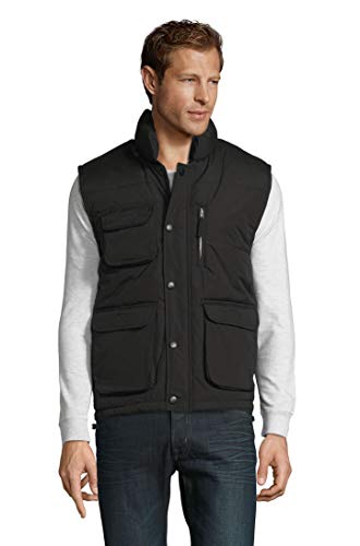 Chaleco SOLS Viper de hombre con bolsillos con cremallera 4