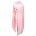 Tzncos Just 1pc Wig fit for 8-9 inch Head Dolls Long Straight 1/3 BJD Wigs MSD DOD Pullip Dollfie Hair (Pink)