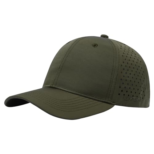 Image of UPF 50+ Performance Water Resistant Baseball Cap Lightweight Breathable Hat Golf Running Boat Hiking for Men Women