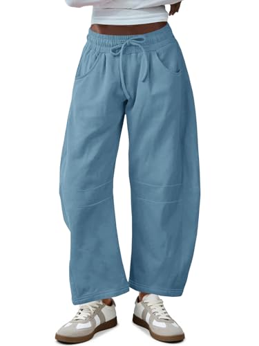 Pantalon de survêtement jambe baril femme pantalon décontracté