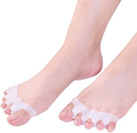 2 Pairs Toe Separators, Toe Spacers, Hammer Toe, Toe Straightener, Toe Guards, Bunion Corrector and Bunion Relief