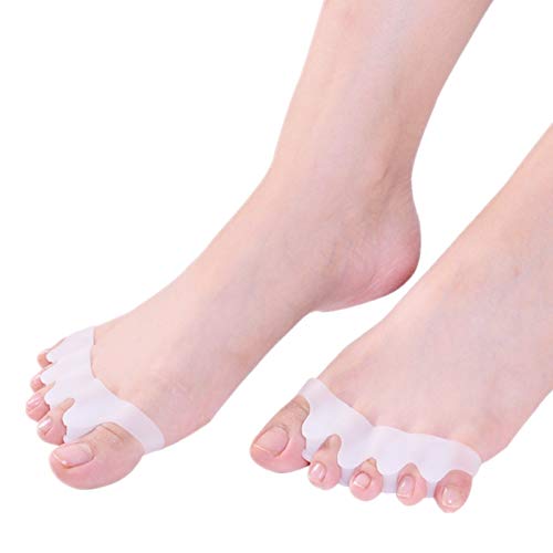 DUORUI 2 Pairs Toe Separators, Toe Spacers, Hammer Toe, Toe Straightener, Toe Guards, Bunion Corrector and Bunion Relief