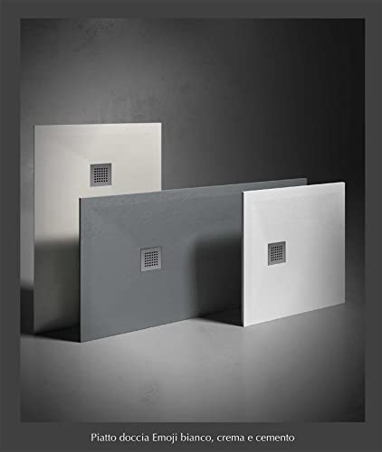 Piatto Doccia filopavimento 80x100 crema in resina...