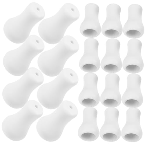 Mipcase 20 Piezas Tiradores para Estores de Cuerda Accesorios para Persianas Knobs de Plástico Blanco para Cortinas Enrollables y Estores Fácil Instalación y Diseño Seguro