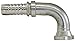 Gates 12GS-12FL90M GlobalSpiral Couplings, Code 61 O-Ring Flange, Zinc Plated Carbon Steel, 4.41", 90? Bent Tube, 3/4" ID