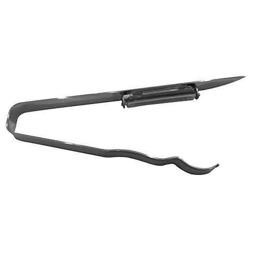 Weis 15008 pelador de espárragos 11 cm, Acero Inoxidable, Plata, 11 x 5.5 x 2 cm