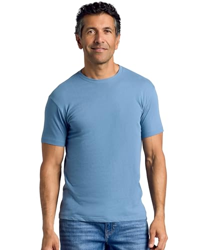 True Classic Men's Cotton Blend Round Neck T-Shirt, Half Sleeve, Black