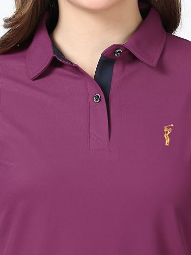 Image of STELLERS Women's Premium Polo T-Shirt, Regular Fit | Odour Resistant | Wrinkle Free | Quick Dry | Stretchable | Lightweight | Breathable | Sustainable | Anti-Static | Feather Touch Feel
