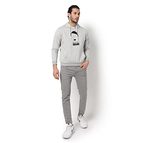 Image of CAHOOT Men's Printed Sweatshirt Regular Fit for Casual Wear | Full Sleeve | Cotton | Stylish Sweatshirt Crafted with Comfort Fit and High Performance for Everyday We