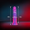 15 cm fantasy Dildo für Anfänger, kleiner realistischer Dildo mit starkem Saugnapf, 14 cm süßer und kleiner lila-rosa Analdildo, Silikon-G-Punkt-Vaginal- und Analtraining, für Frauen Männer Anfänger #3