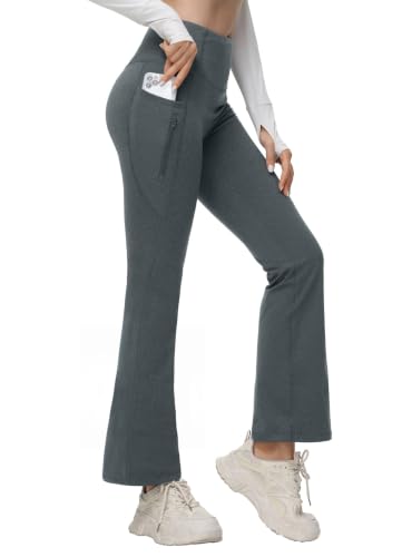 baleaf Women's Fleece-Lined Water-Resistant Winter Flare Pants