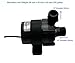 SHYSKY DC45E-2475S Micro Brushless DC Water Pump 24V 30W, 330GPH 24.6ft, Waterproof, 1/2 inch threaded ports, Low Noise Stable Long-term Work, For Small Water Cooling,Circulation,Gardening,Submersible