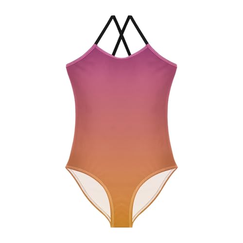Purples Gradient Girls Bathing Suit Swimsuit One Piece Swimsuits Summer Beach Swimwear