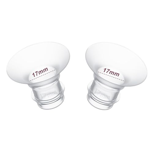 Image of 2pcs Flange Inserts 17mm for 13mm-15mm Nipple Size,Fits for Momcozy S12 Pro/S9 Pro/M5,S9/S12/S19/S21/S23,Elvie,Willow,lansinoh,Medela,Spectra,TSRETE,kmaier,MomMed Breastpump 24mm Flange,Down to 17mm