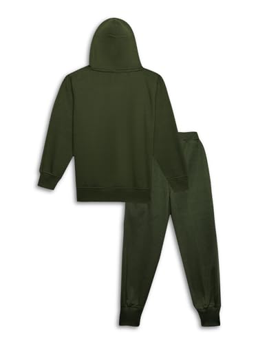 Image of Mack Jonney Printed Hooded Cotton Fleece Tracksuit Co-Ord Set for Kids-MACK38112