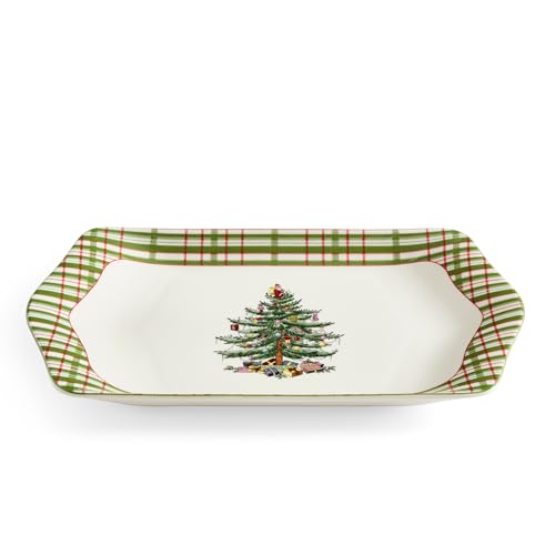Spode Christmas Tree Collector Rectangular Tray -...