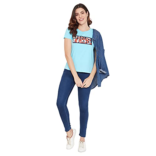 Image of Marvel Women Round Neck Short Sleeves T-Shirt