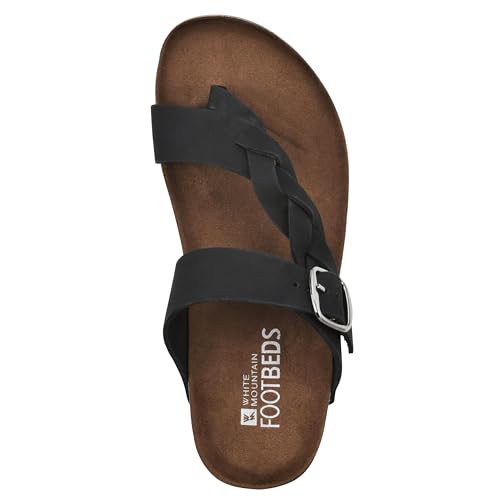 Image of WHITE MOUNTAIN Women's Crawford Signature Comfort Molded Footbed Braided Sandal