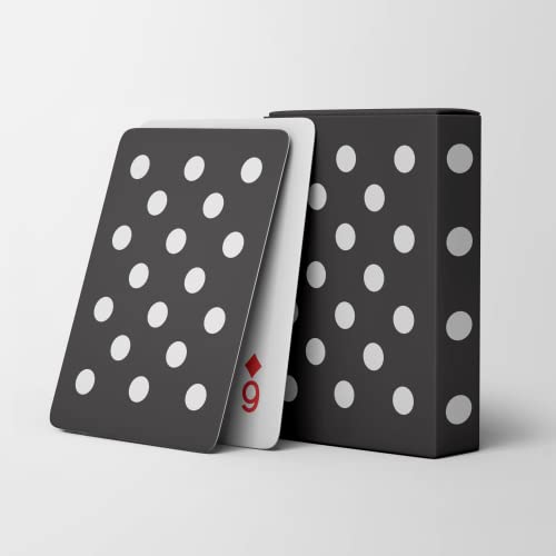Polka Dotted Playing Cards - Premium Patterned Deck Of Cards - Uniquely Illustrated Playing Card Decks For Kids - Ideal For Poker, Card, And Table Game(Black And White) #TOP12