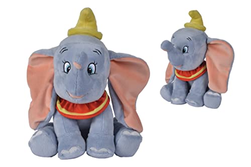 Simba 6315876248 Disney Dumbo de pelúcia, 35 cm, enchimento fabricado com material reciclado, licença Disney, adequado para todas as idades