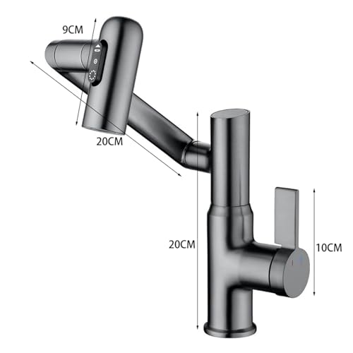 Robinet lavabo à affichage intelligent pour routine beauté moderne - 7