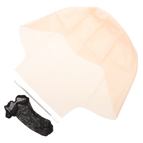 Ipetboom 1Set Latex Bald Cap for Adults Cosplay Costume Accessory with Hairnet Makeup Tools Elastic and Stretchable for Halloween Masquerade and Stage Performances