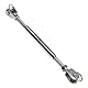 PRIOstahl Wantenspanner Drahtspanner Seilspanner Spanner Spannschloss Spannschraube - M8 x 1 Stück Gabel - Gabel Befestigung Rankhilfe für Drahtseile Seile Sonnensegelspanner aus Edelstahl V4A