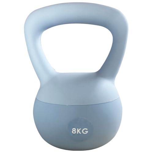 ZhaoCo Soft Kettlebell Iron Sand, Kugelhantel 8kg Stoßsichere Gewichte Freundlich für Boden und Benutzer, Schwunghantel Kugelgewicht Geeignet für Anfänger Hause Kettlebell Training