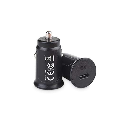 Cable Matters 2-Pack 27W USB C Car Charger with Power Delivery for iPhone 11, iPhone XR XS, Samsung Galaxy S20, Note 10, LG G8, V60, Google Pixel 4, and More