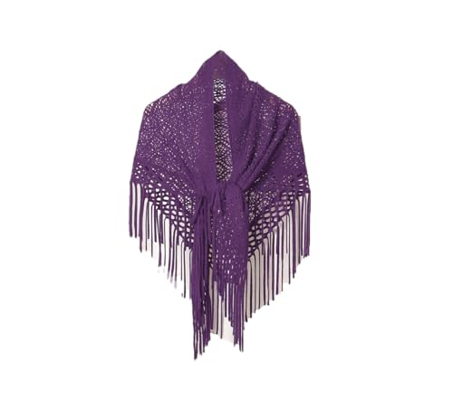 Women Knitted Cotton Tassels Shawls Scarf Woman Soft Wraps Travel Beach Cape Hollow Scarves
