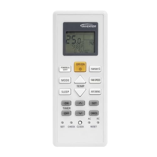 1 Control Remoto de Aire Acondicionado A75C10600 for Controlador Panasonic Inverter