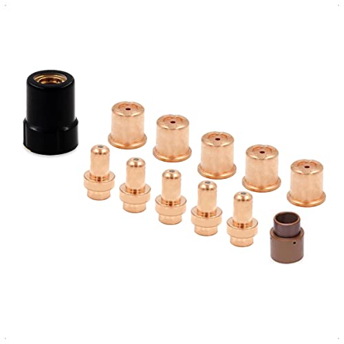 WeldingStop Plasma Electrode Tips Kit Compatible for Eastwood Versa-Cut 40 Cutter Torch 40Amps Trafimet CB50 Plasma Torch