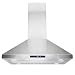 Golden Vantage Stainless Steel 30" Euro Style Island Mount Range Hood LCD Screen GV-GL-9002-30