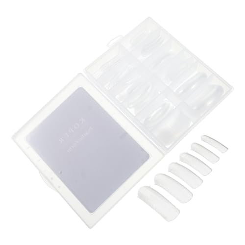 Beaupretty Pieza De Uñas Sin Costuras Para Arte De Uñas Largo Uñas Uñas Postizas Para Uñas Clavo Cuadrado Consejos Falso Kit De Uñas Postizas Ultravioleta Slip Lleno Uña Falsa El Plastico