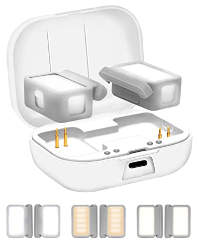 VIVILIAN Luz de streaming para DJI OM 5/4/4 SE, luz portátil para selfie para fotos y vídeos en directo (3 colores de luz y 5 brillos) Cover