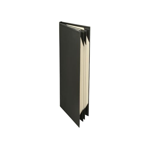 Prestine Menu Covers Made of Premium Faux Leather (10-Pack) - 4.25