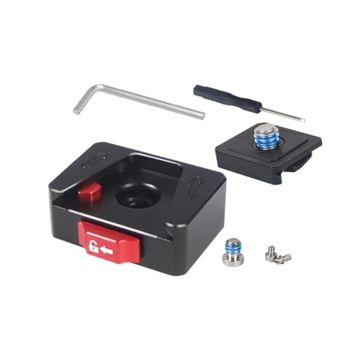 Image of Mini Quick Release Mount for SLR Rabbit Cage Sports Camera SmartCloud Stabilizer Cell Phone Clip Etc. (Plate)
