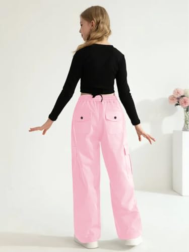 Image of TAGAS Cargo for Girls|Joggers for Girl| Cotton Cargo for Girls |girlscargo Lower|Relaxed Trouser(GC-45)
