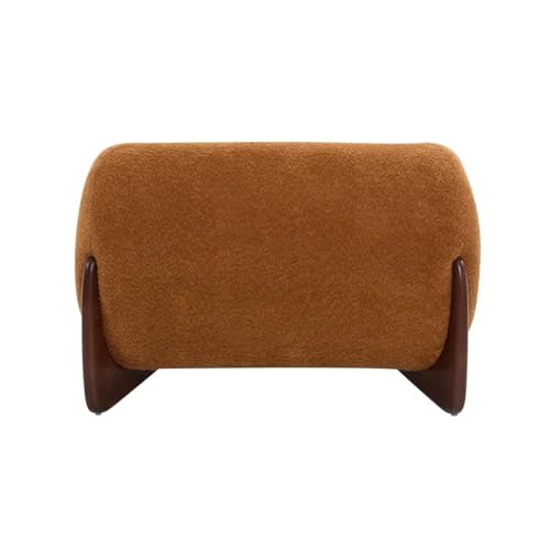 Image of Upholstered one Seater Sofa Three Seater Sofa with Wooden Legs for Living Room Hotels & Offices (One Seater Boucle Beige)