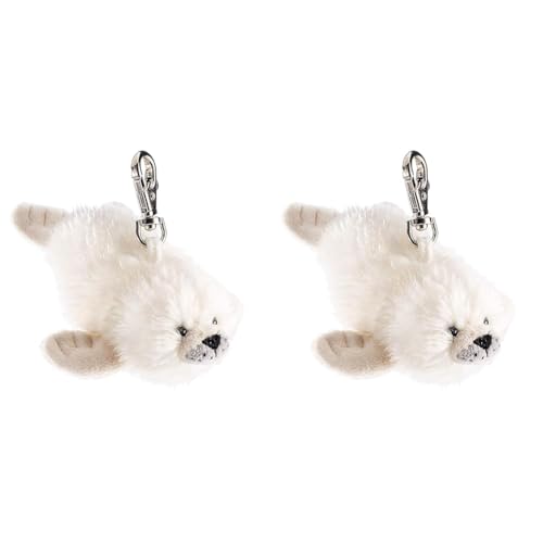 Schaffer Knuddel 220 Plüsch Schlüsselanhänger Robbe Roberta, 8-12 cm (Packung mit 2)