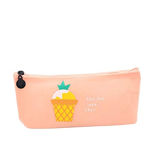 Preisvergleich Produktbild Meiibo Creative Mini Eiscreme Federmäppchen Fashion Einfache Federmäppchen Wasserdicht Multifunktion Federmäppchen 1 Stück für Studenten oder Büroarbeiter 18 x 9,0 cm 19 * 9.0CM braun