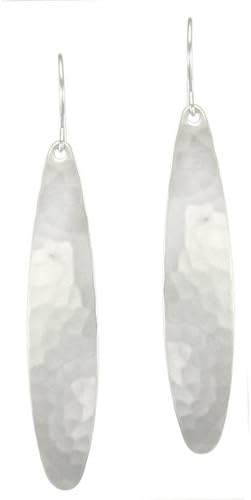 Long Leaf Earring in Silver