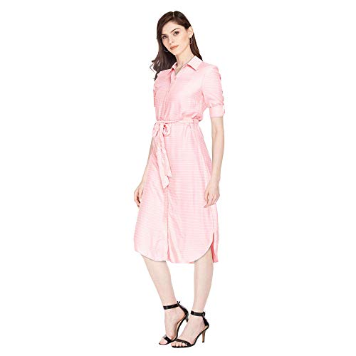 Image of STOP by Shoppers Womens Round Neck Floral Printed Shift Dress