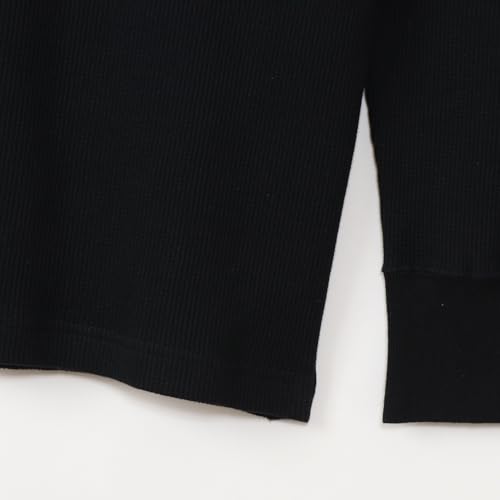 Hanes 長袖シャツ サーマル 防寒 あたたかい 長袖 無地 ワッフル BEEFY サーマルヘンリーネックロングスリーブHM4-S104 の商品画像 1