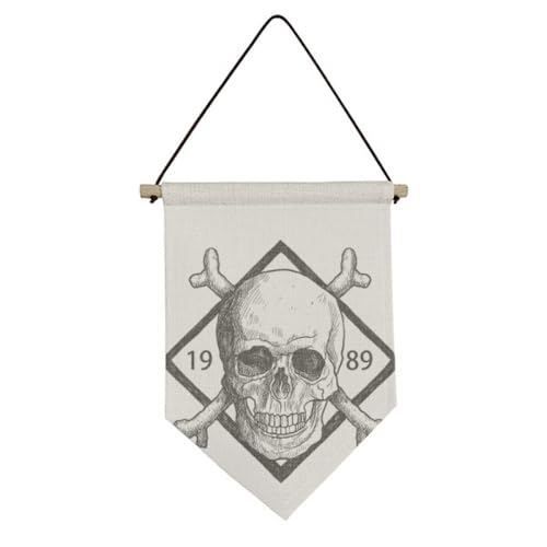 Bannière Squelette Pirate 1989 : fini les murs vides avec cette toile