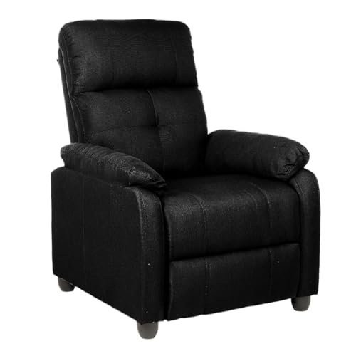 Gremium Enrico Coveri Poltrona Relax XXL Reclinabile a Letto Con Seduta Ergonomica In Tessuto, Schienale Regolabile e Doppio Cuscino Imbottito Per Arredo Salotto, Soggiorno e Ufficio