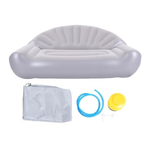 Sofá inflable doble de PVC sofá portátil cómodo que no pierde aire 8