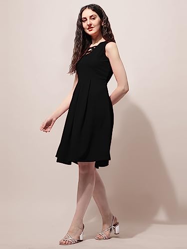 Image of OOMPH! Women's Polyester Blend A-Line Mini Dress